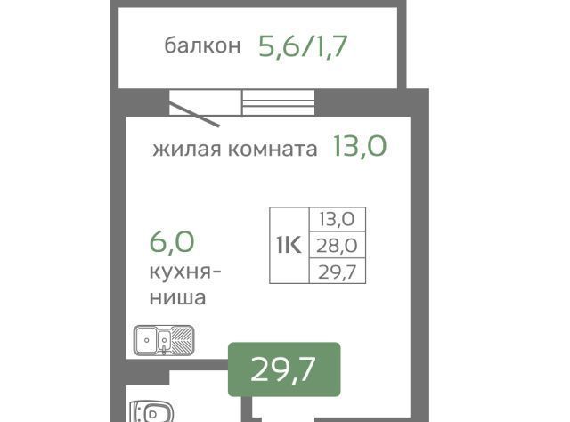 квартира г Красноярск р-н Октябрьский ул Норильская с 2 фото 1