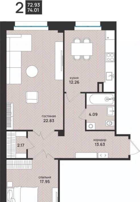 квартира г Архангельск Октябрьский ул Свободы 16 фото 1
