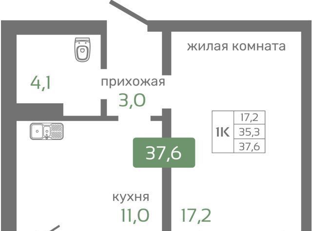 квартира г Красноярск р-н Октябрьский ул Норильская с 2 фото 1