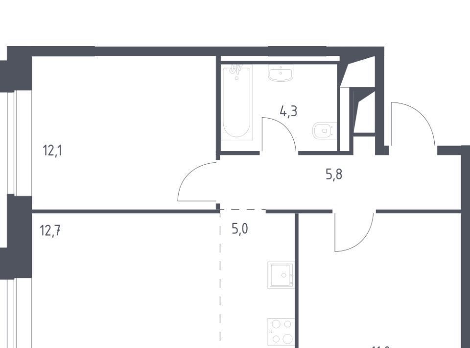 квартира г Москва Давыдково ЖК Верейская 41 к 3/2 фото 1