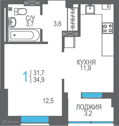 квартира г Феодосия ш Симферопольское 48 городской округ Феодосия фото 1