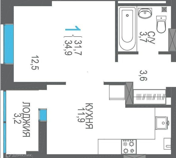 квартира г Феодосия ш Симферопольское 48 городской округ Феодосия фото 1