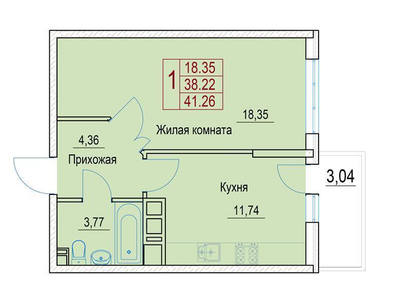 квартира г Горячий Ключ ул Псекупская 2а ЖК «Предгорье» фото 3