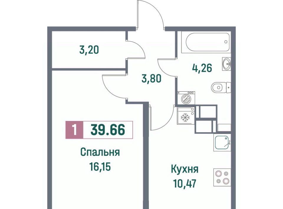 квартира р-н Всеволожский г Мурино пр-кт Ручьевский 1/24 Девяткино фото 1