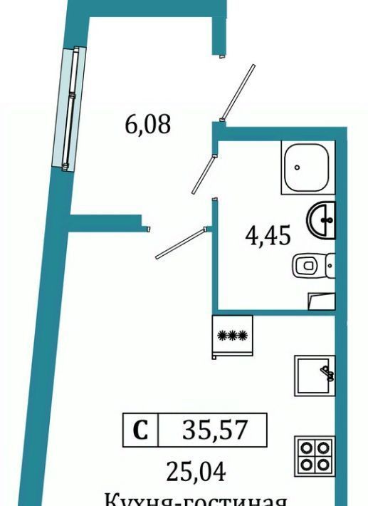 квартира р-н Всеволожский г Мурино ул Екатерининская 16/5 Девяткино фото 1