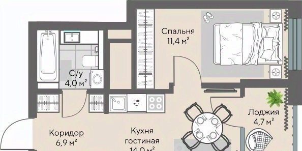 квартира г Екатеринбург Эльмаш ЖК Изумрудный Бор Проспект Космонавтов, жилрайон фото 2
