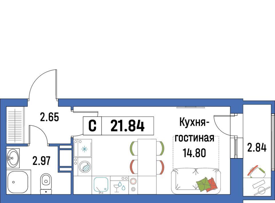 квартира р-н Всеволожский г Мурино ЖК «Урбанист» Девяткино фото 1