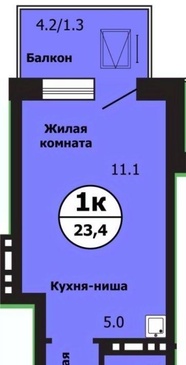 квартира г Красноярск р-н Свердловский ул Лесников 43б фото 1