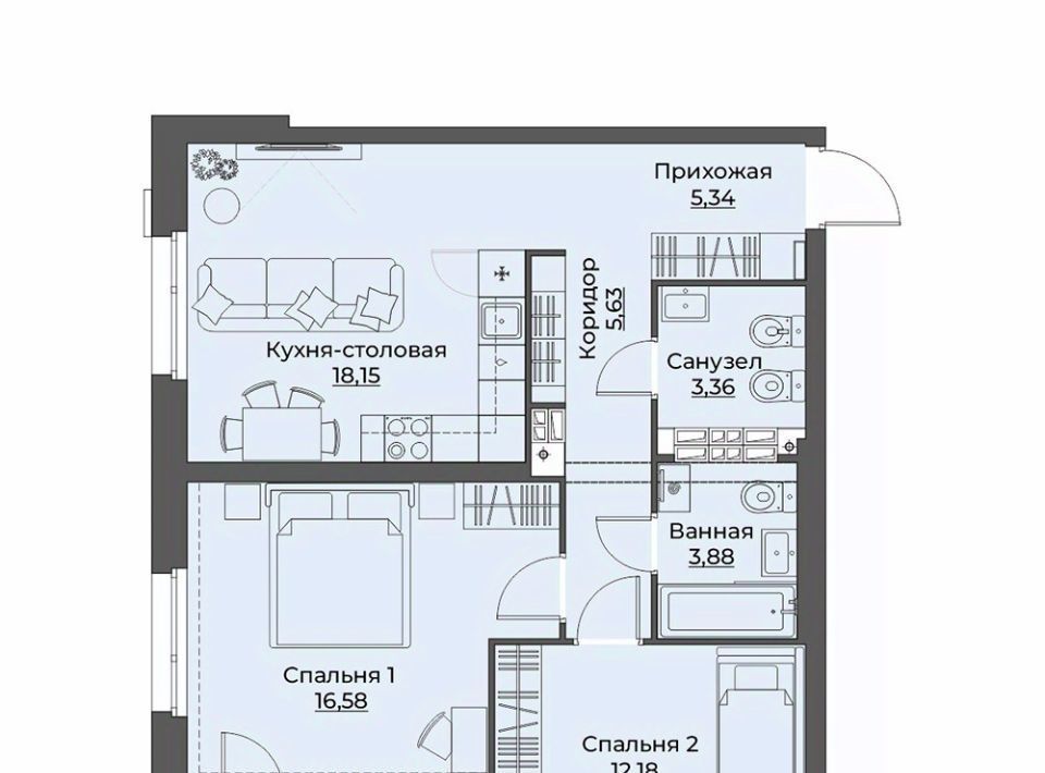 квартира г Екатеринбург ул Викулова 41б Площадь 1905 года фото 1