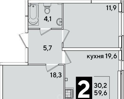 квартира г Краснодар р-н Прикубанский ул им. Ивана Беличенко 92 фото 1