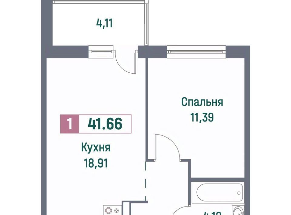 квартира р-н Всеволожский г Мурино ЖК «Фотограф» Девяткино фото 1
