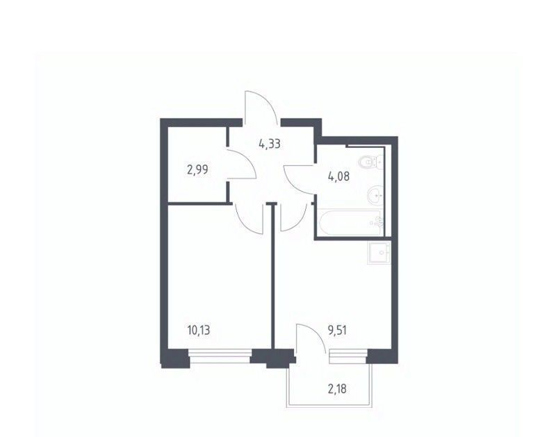 квартира г Тюмень р-н Ленинский ЖК «Чаркова 72» 1/4 фото 1