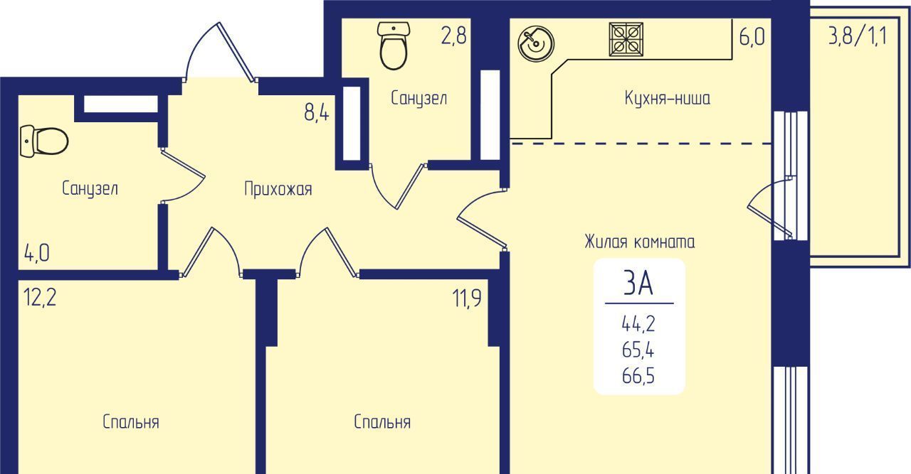 квартира г Красноярск р-н Октябрьский пр-кт Свободный фото 1