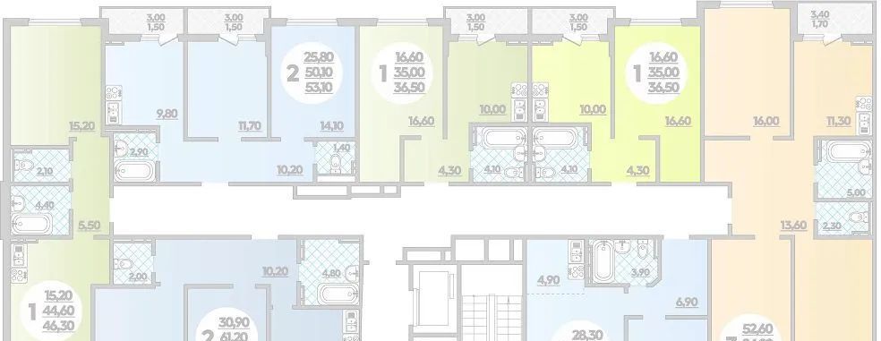 квартира г Краснодар р-н Прикубанский ул Героев-Разведчиков 17к/1 фото 2