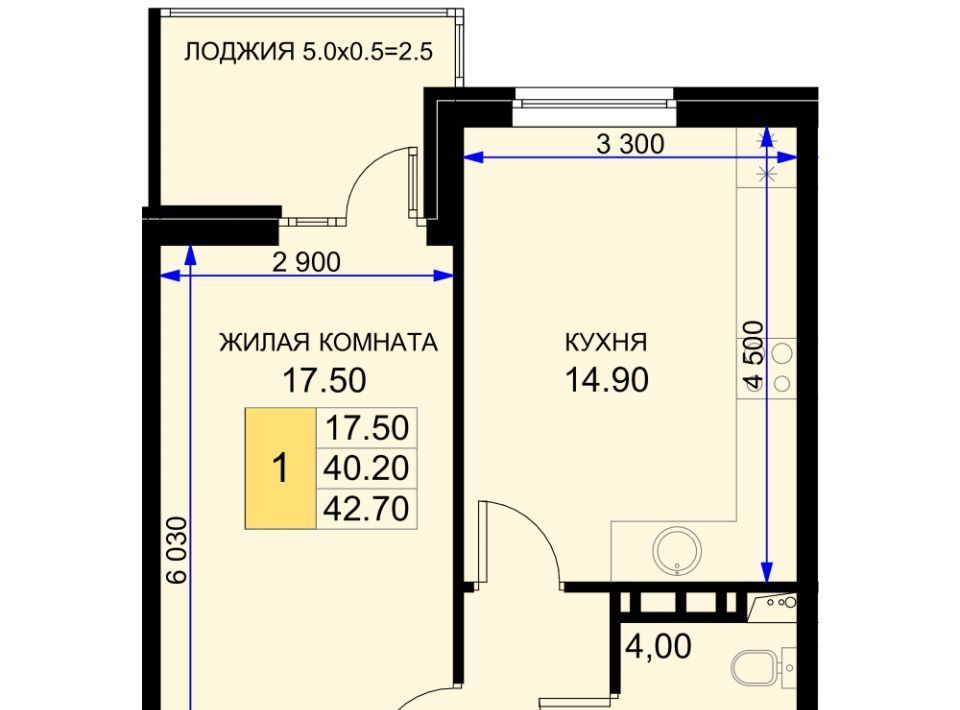 квартира р-н Динской п Южный ул Екатерининская 5к/1 Южно-Кубанское с/пос фото 1