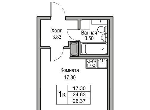 квартира г Санкт-Петербург ул Ивинская 1к/1 Беговая фото 1