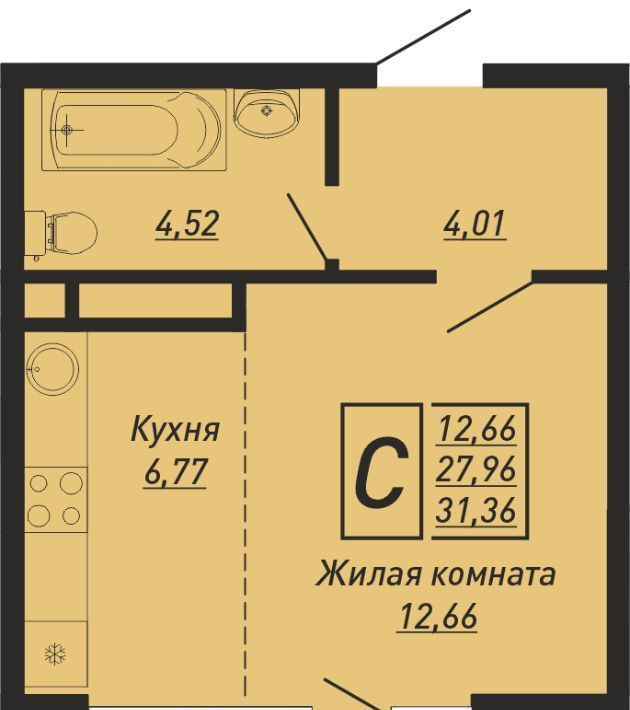 квартира р-н Туапсинский с Ольгинка тер. ГСК Сигнал Новомихайловское городское поселение фото 1