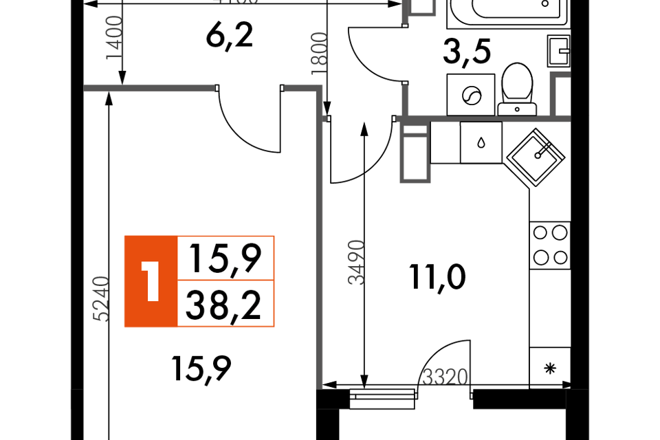 квартира г Обнинск пр-кт Ленина 221 городской округ Обнинск фото 1