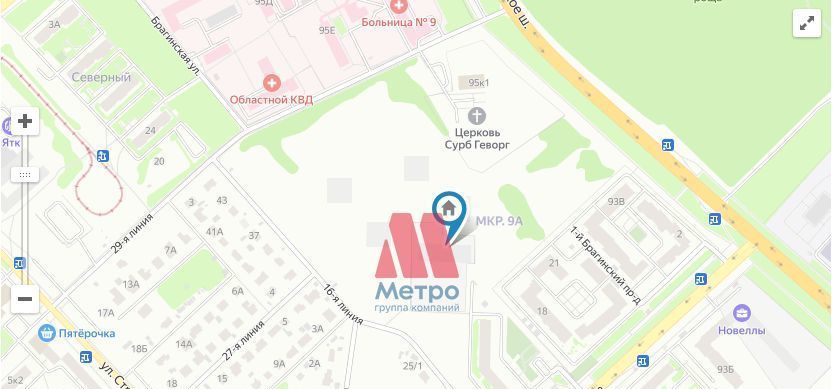 квартира г Ярославль р-н Дзержинский проезд 2-й Брагинский 22 фото 10