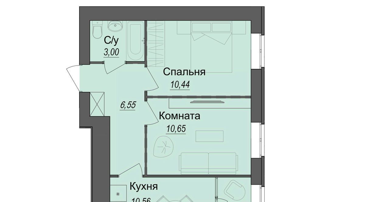 квартира г Волгоград р-н Тракторозаводский ул Тракторостроителей 27 фото 1