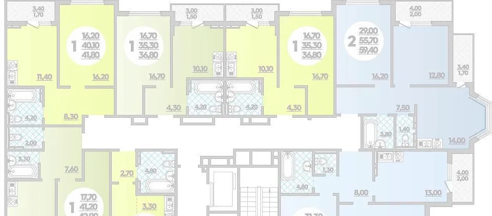 квартира г Краснодар р-н Прикубанский ул Героев-Разведчиков 17к/1 фото 2