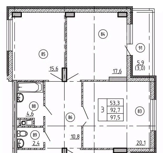 квартира г Воронеж р-н Коминтерновский ул Историка Костомарова 46/8 фото 1