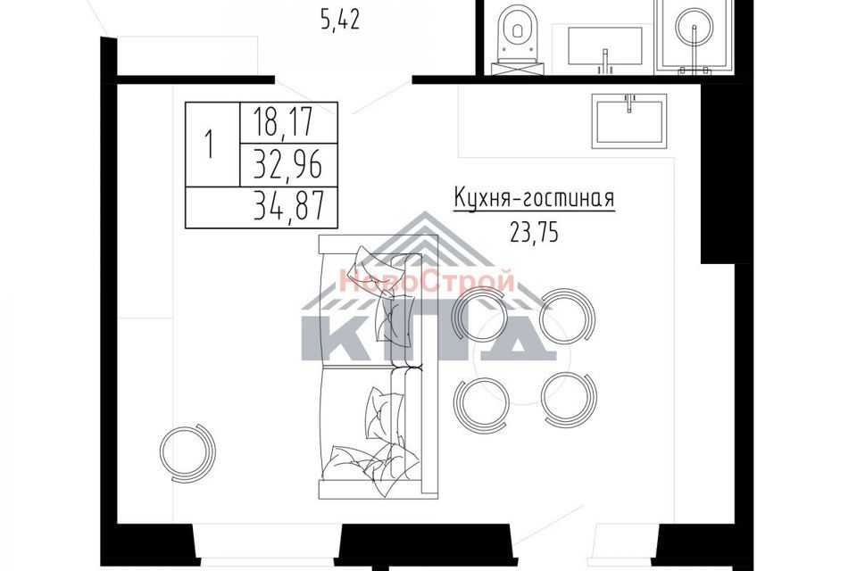 квартира г Омск ул 4-я Марьяновская 6 Омский район фото 3