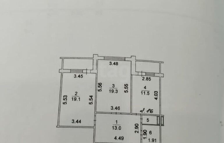 квартира г Липецк р-н Октябрьский ул Бунина 7 фото 20