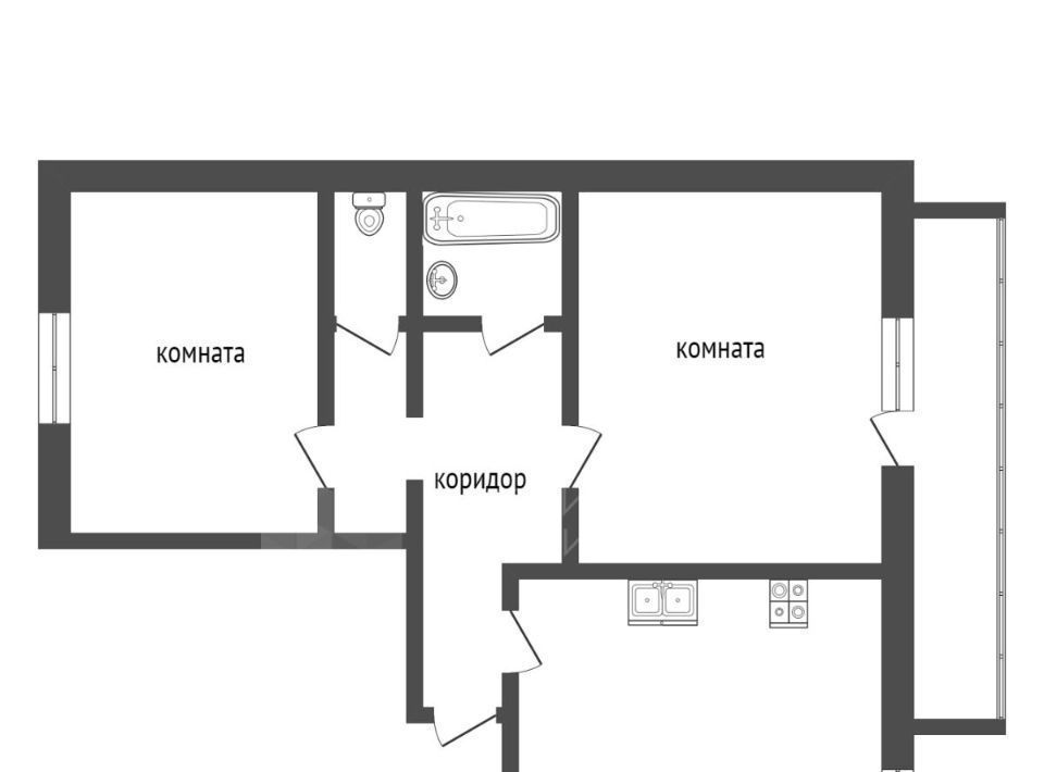 квартира г Тюмень р-н Калининский ул Кремлевская 102а фото 2