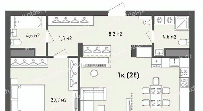 квартира г Воронеж р-н Железнодорожный б-р Содружества 1 фото 1