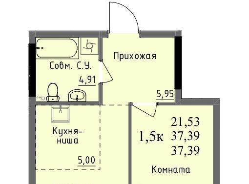 квартира г Ижевск р-н Первомайский проезд Ключевой 23а Поселок фото 1