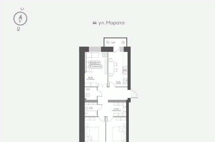 квартира г Красноярск р-н Октябрьский ул Ладо Кецховели 27 фото 1