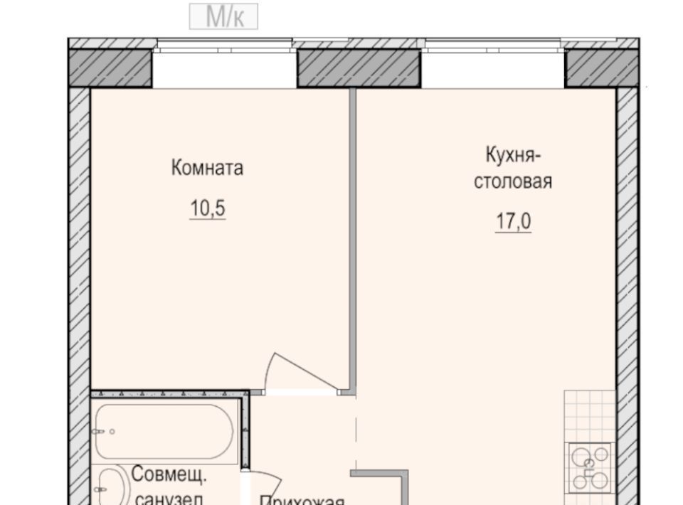 квартира Санвилл жилой комплекс, 5, Завьяловский район, с. Первомайский фото 1