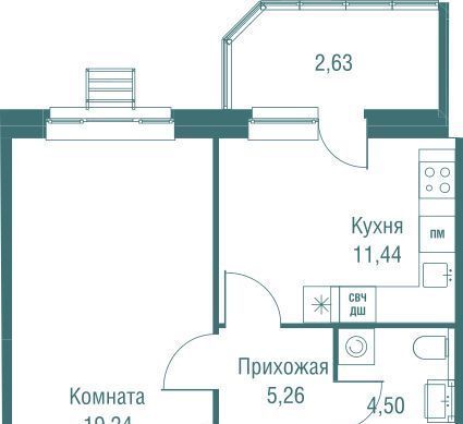 квартира г Одинцово ЖК «Одинбург» Одинцово фото 2