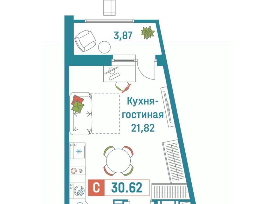 квартира р-н Всеволожский г Мурино ЖК «Графика» Девяткино фото 1