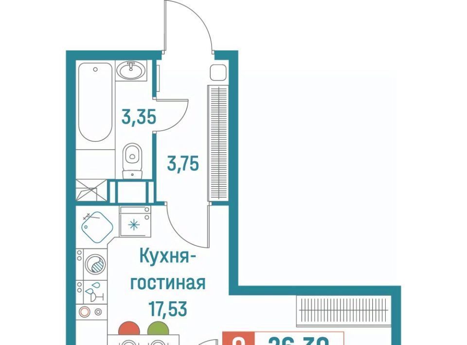 квартира р-н Всеволожский г Мурино ЖК «Графика» Девяткино фото 1