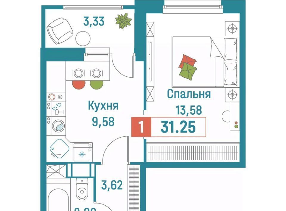 квартира р-н Всеволожский г Мурино ЖК «Графика» Девяткино фото 1