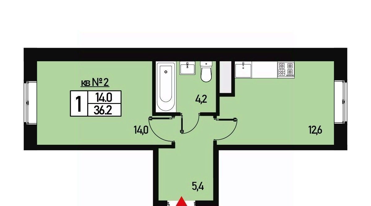 квартира г Москва п Новофедоровское ТиНАО ул Генерала Донскова 27к/5 фото 1