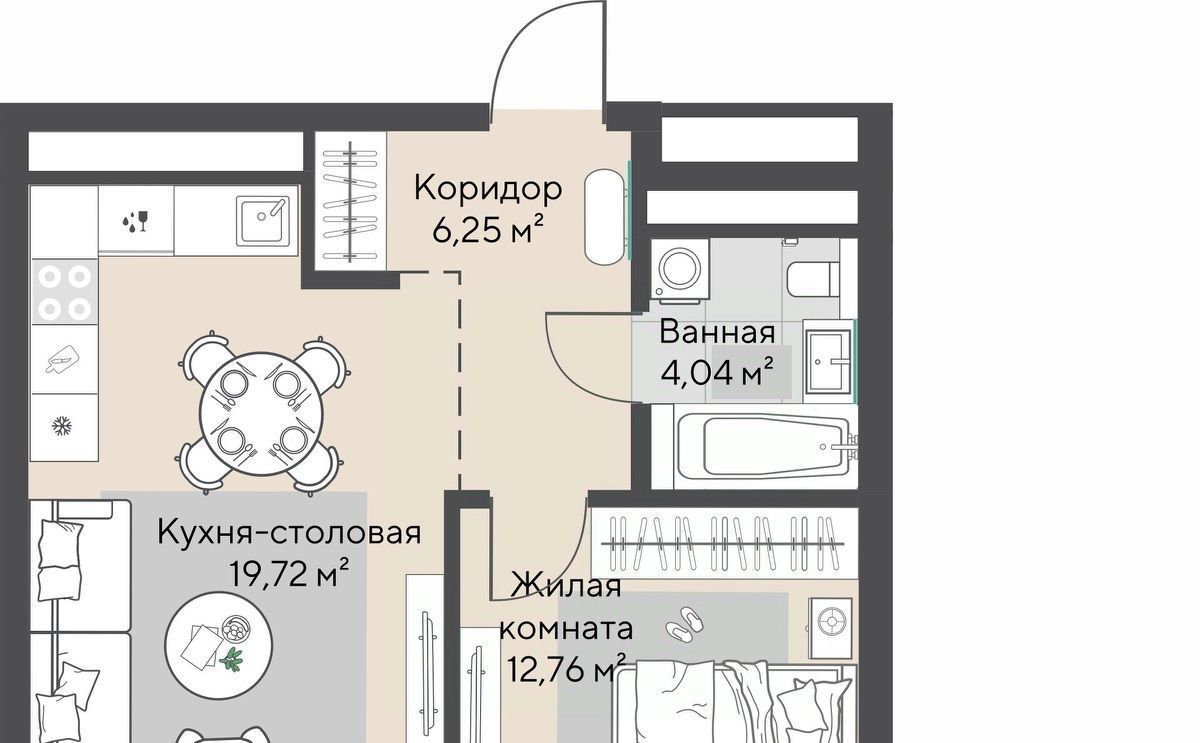 квартира г Екатеринбург Эльмаш ЖК Изумрудный Бор Проспект Космонавтов, жилрайон фото 2