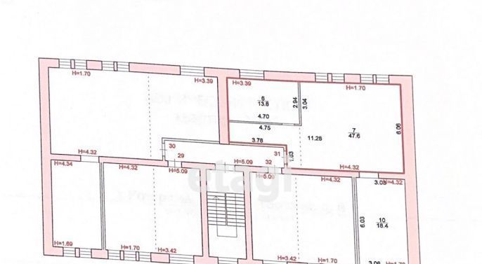 квартира г Кострома ул Черногорская 8 фото 23