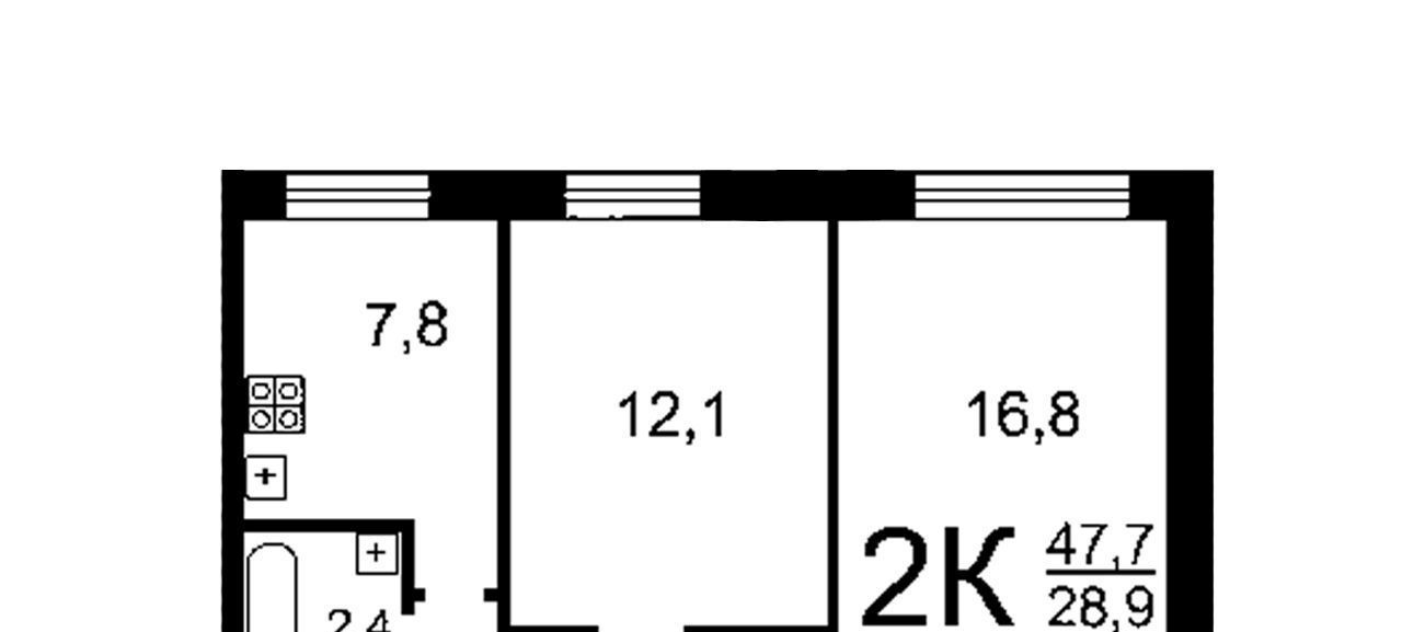 квартира г Омск р-н Кировский ул Авиационная 143 фото 2