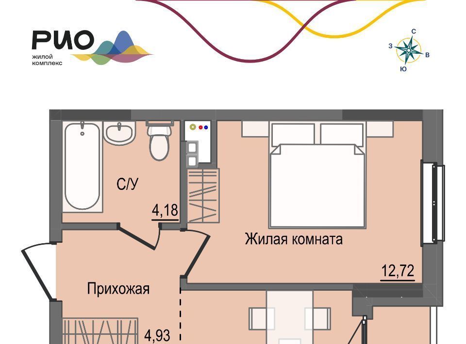 квартира г Ижевск р-н Первомайский Воткинский ЖК «Рио» 1 жилрайон фото 1