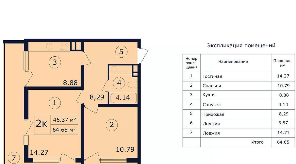 квартира г Феодосия пгт Коктебель ЖК СкайСоул Резорт фото 1