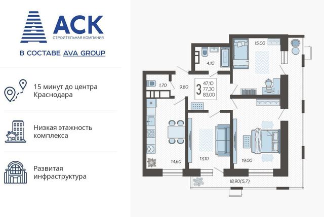 р-н Прикубанский микрорайон 9-й километр фото