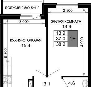 квартира г Краснодар р-н Прикубанский ЖК «Дыхание» фото 1