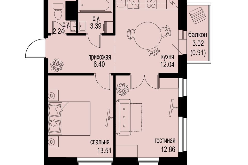 квартира р-н Всеволожский г Мурино пр-кт Ручьевский фото 1