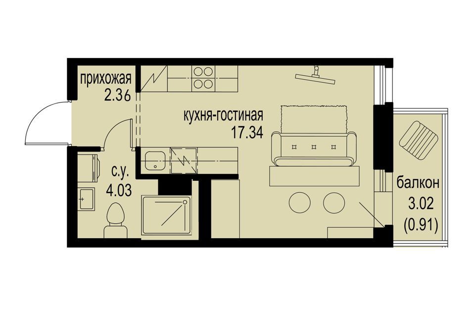 квартира р-н Всеволожский г Мурино пр-кт Ручьевский фото 1