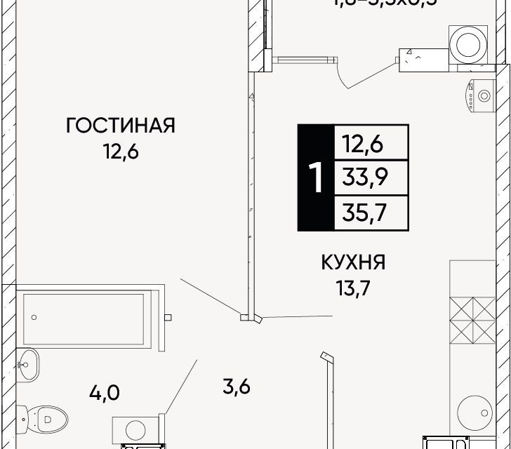 квартира г Ростов-на-Дону ул Левобережная 6/6с 1 городской округ Ростов-на-Дону фото 1