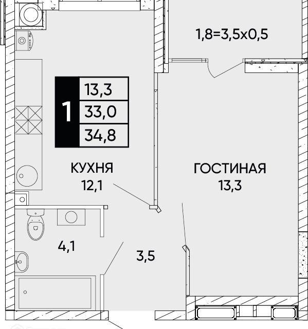 квартира г Ростов-на-Дону ул Левобережная 6/6с 1 городской округ Ростов-на-Дону фото 1