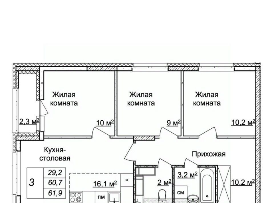 квартира г Нижний Новгород Горьковская ЖК «Новая Кузнечиха» 9 фото 1